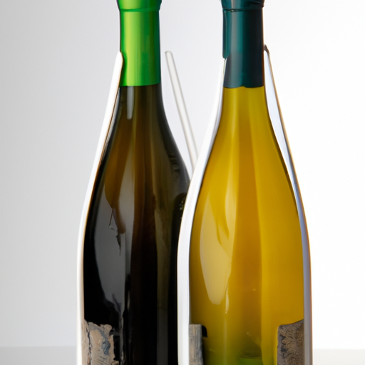 השוואה זו לצד זו של בקבוקי יין מיושנים עם ובלי מקרר יין